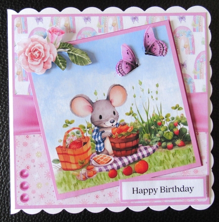 Picnic Time - Inc. 4 Toppers (7x7 inch) by Davina Rundle