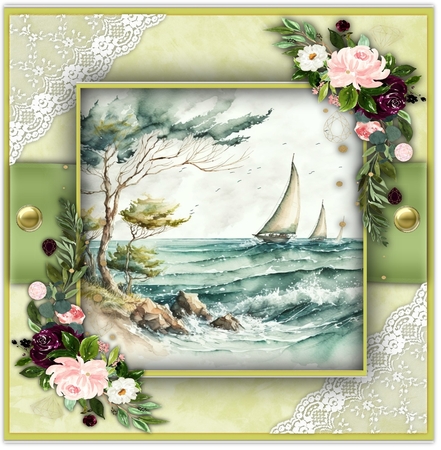 8x8 Mini Kit, Beautiful Sails on The Sea by Davina Rundle