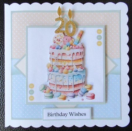 Birthday Cakes  #2 (inc. 5 Toppers) by Davina Rundle