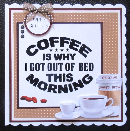 Coffee Lovers - Inc. 6 Toppers by Davina Rundle
