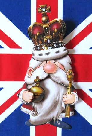 Coronation Gnome Decoupage Sheet by Davina Rundle
