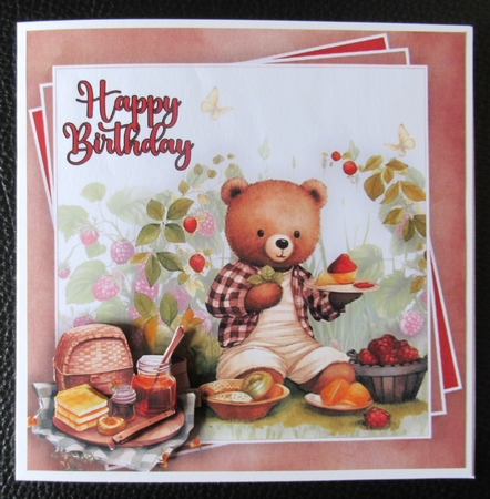 Bears Picnic Mini Kit #2   **Includes card front with no text or decoupage**   by Davina Rundle