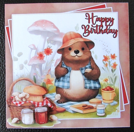 Beavers Picnic Mini Kit #1   **Includes card front with no text or decoupage**   by Davina Rundle