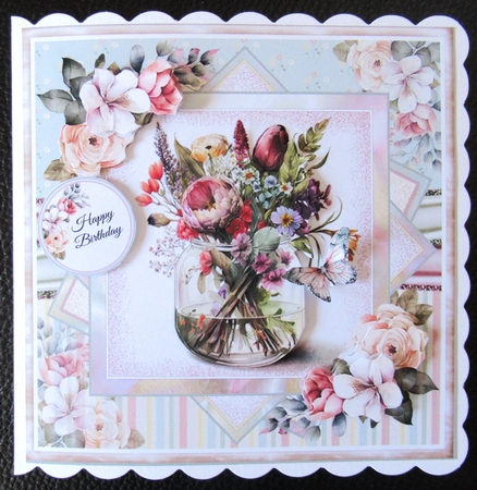 Floral Vase Mini Page Kit by Davina Rundle