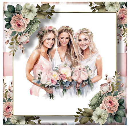 Beautiful Bride & Bridesmaids by Davina Rundle