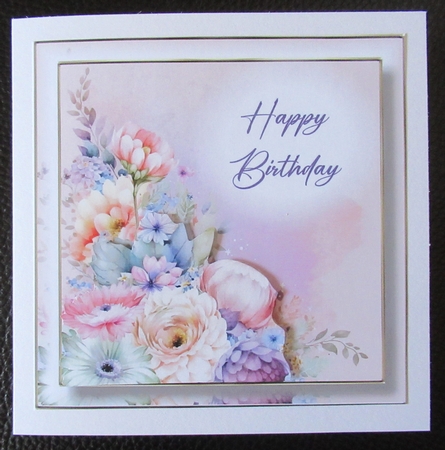 Pastel Floral Birthday Words & No Words Bumper Kit by Davina Rundle
