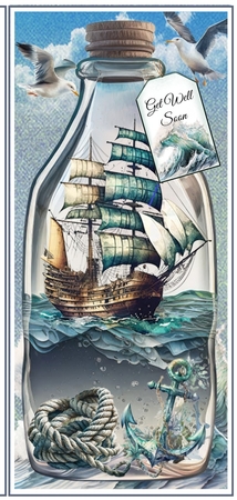 Ship In A Bottle DL Mini Page Kit by Davina Rundle