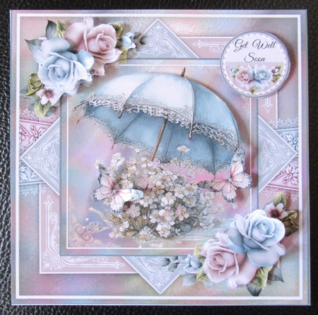 Floral Umbrella Mini Page Kit by Davina Rundle