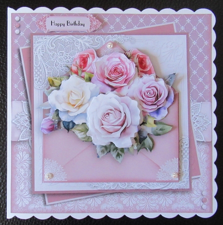 Stuffed With Roses Envelope by Davina Rundle