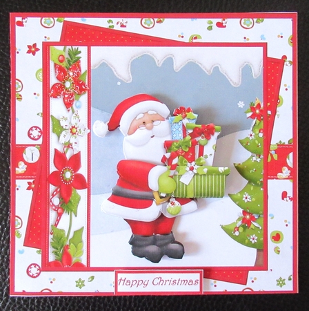 Santa brings gifts for the tree 7x7 by Davina Rundle