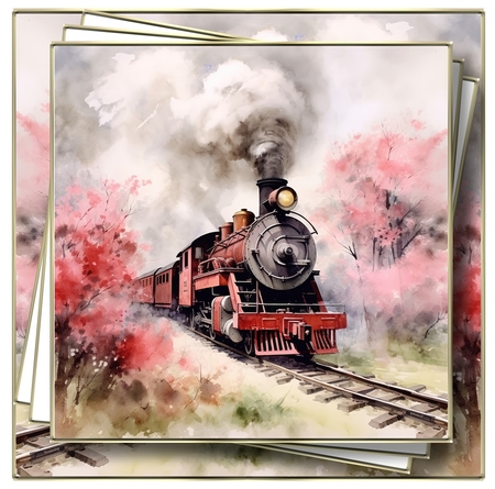 Vintage Steam Train 5 by Davina Rundle