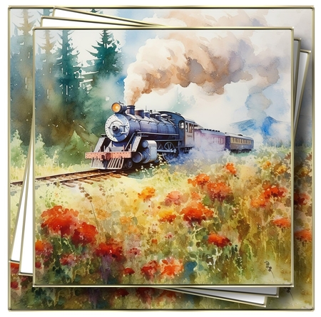 Vintage Steam Train 6 by Davina Rundle