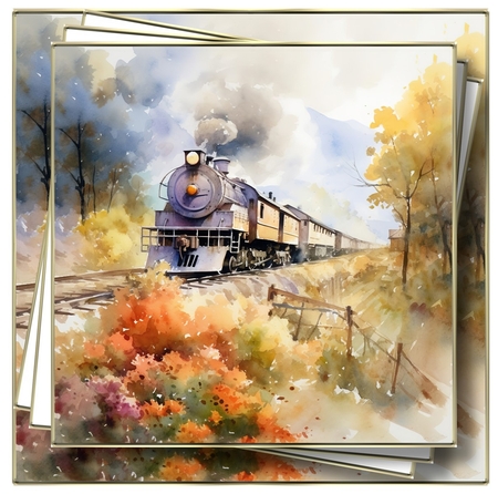 Vintage Steam Train 8 by Davina Rundle