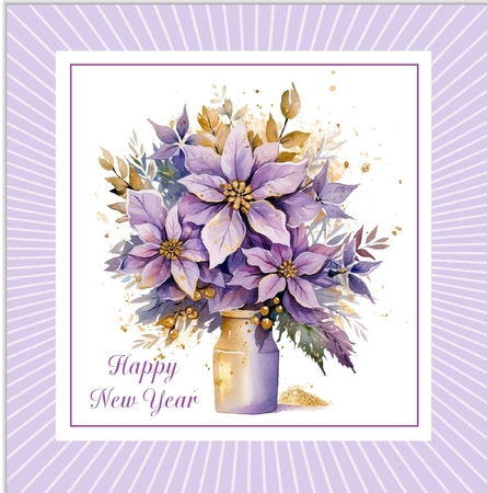 Beautiful lilac poinsettia  by Davina Rundle