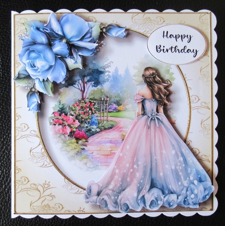 English Country Garden Beauty - Blue by Davina Rundle