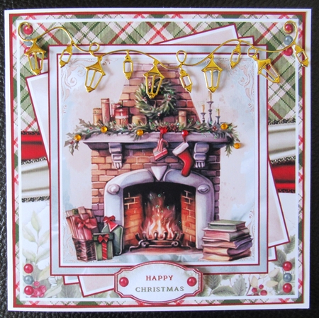 Christmas Fireplace Mini Page Kit  by Davina Rundle