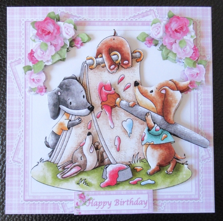 7x7 Pawsitively fabulous wishes mini kit by Davina Rundle