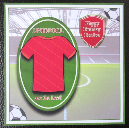 8x8 Football Collection - Liverpool FC Mini Kit - x4 A4 sheets  by Davina Rundle