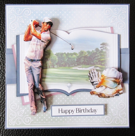 Golfer Open Book by Davina Rundle