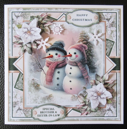 Snowman Couple Mini Page Kit  by Davina Rundle