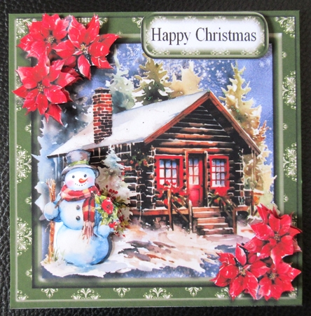 Christmas Cabin 6x6 Topper by Davina Rundle