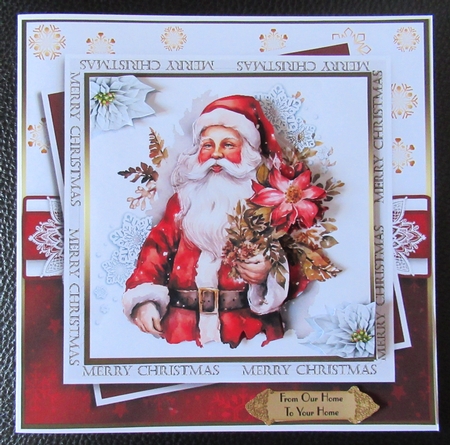 Set of 4 Christmas Card designs by Davina Rundle