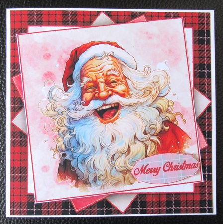 Laughing Santa Mini Kit    7X7 by Davina Rundle