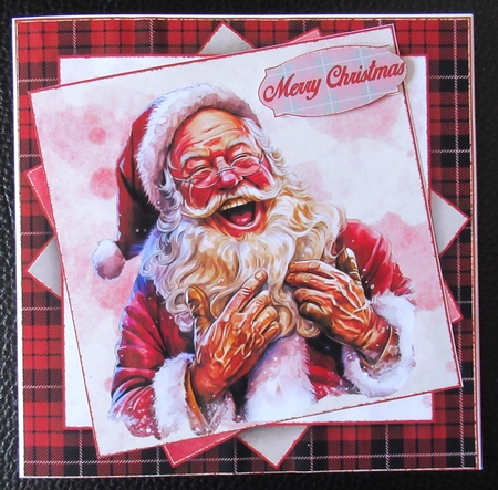 Laughing Santa Mini Kit    7X7 by Davina Rundle