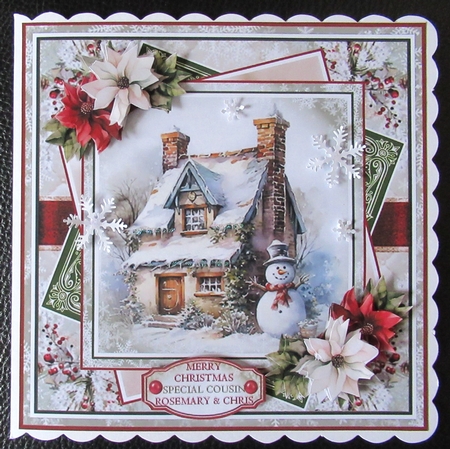 Snowman Cottage Mini Page Kit  by Davina Rundle