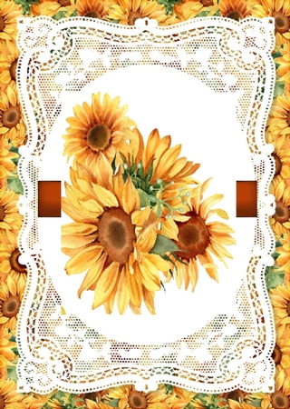 Sunflower Corner Vignette by Davina Rundle