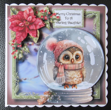 Gorgeous Owl Snowglobe 3 by Davina Rundle