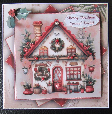 Christmas Cottage Mini Kit    7X7 by Davina Rundle