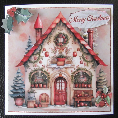 Christmas Cottage Mini Kit    7X7 by Davina Rundle