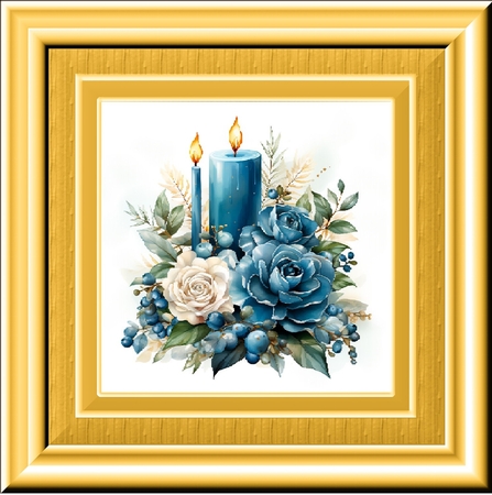 Winter candles 3 by Davina Rundle