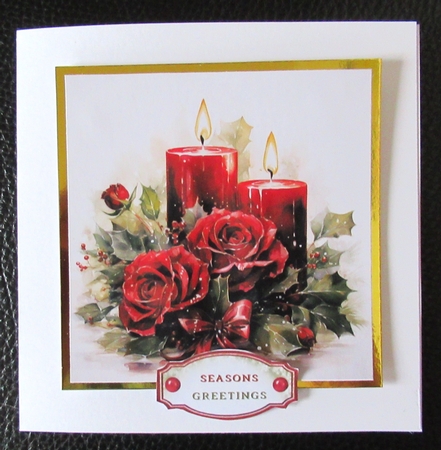Winter candles 1 CARD FRONTS  by Davina Rundle