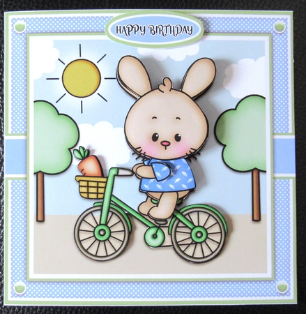 Bicycle Boy Bunny Mini Kit With Ages 1 to 6 Yrs by Davina Rundle
