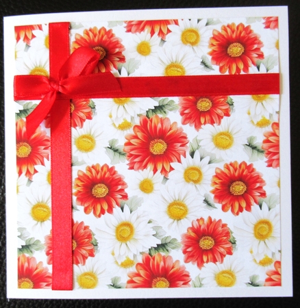Watercolor Daisy Flowers 8x8 Backgrounds by Davina Rundle