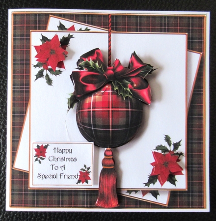The Tartan Christmas Bauble by Davina Rundle