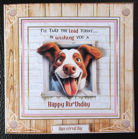 Ill take the lead 7x7ins Topper by Davina Rundle