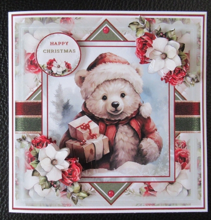 Cute Christmas Bear Mini Page Kit by Davina Rundle