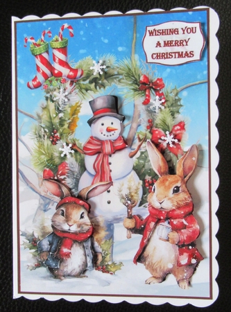 Snowman and Friends A5 by Davina Rundle