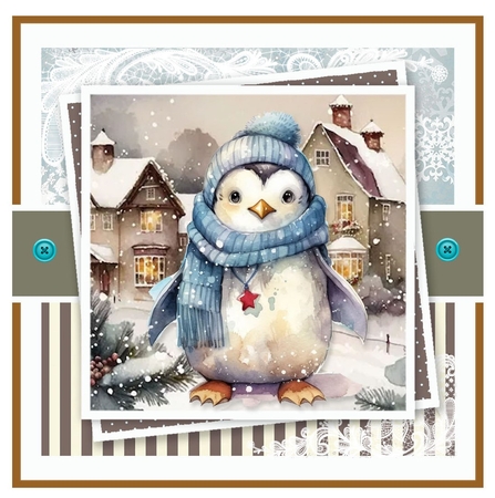 Cute Winter Penguin by Davina Rundle