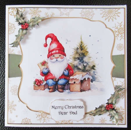 Watercolour Christmas Gnomes Multi Topper Kit by Davina Rundle