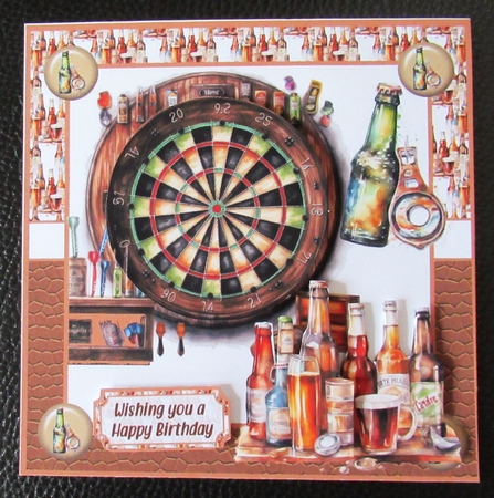 Darts and a pint by Davina Rundle