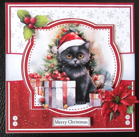 CHRISTMAS BLACK CATS by Davina Rundle