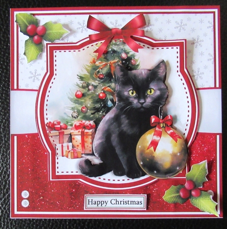 CHRISTMAS BLACK CATS by Davina Rundle