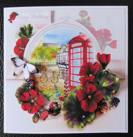 8x8 Floral village square mini kit by Davina Rundle