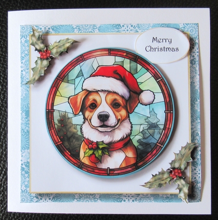 Mixed Christmas 2 Stained Glass Circle Multi Topper Kit by Davina Rundle