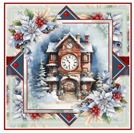 Christmas Clock Mini Page Kit  by Davina Rundle