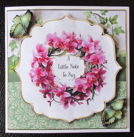 Orchids Floral Wreath Multi Topper Kit by Davina Rundle